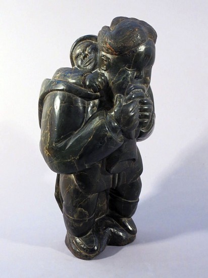 Davidee Saumik, Mother chewing on a kamik with child in her amaut, c. 1960
Serpentine, 13 1/4 x 7 1/4 x 5 1/2 in. (33.7 x 18.4 x 14 cm)
SOLD
01642-1