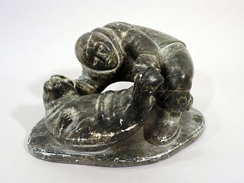 Work:&nbsp;Hunter with seal