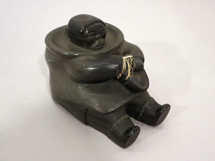 Samson Sala, Seated woman sewing a kamik, 1960
Stone, 5 1/2 x 5 x 7 1/2 in. (14 x 12.7 x 19.1 cm)
SOLD
00055-1