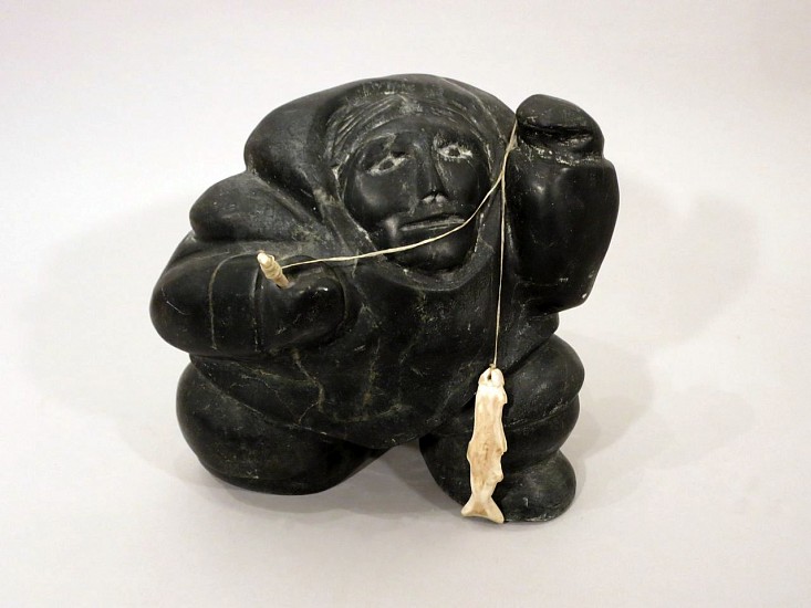 Peter Sevoga, Woman Fishing, 1987-1990
Stone, sinew, antler, 10 x 10 x 7 in. (25.4 x 25.4 x 17.8 cm)
SOLD
00024-1