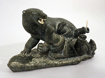 Work:&nbsp;Bear attacking man