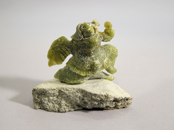 Leo Angotinguar, Bird/man transformation
Stone, 2 1/2 x 3 x 1 1/2 in. (6.3 x 7.6 x 3.8 cm)
SOLD
00554-1