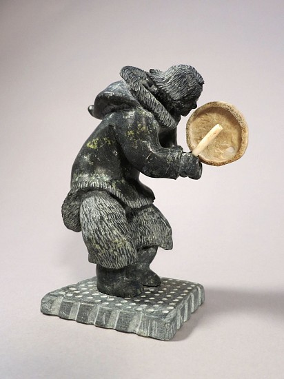 Luke Airut, Drum dancer
Stone, 5 1/2 x 2 1/2 x 3 1/8 in. (14 x 6.3 x 7.9 cm)
01018-1