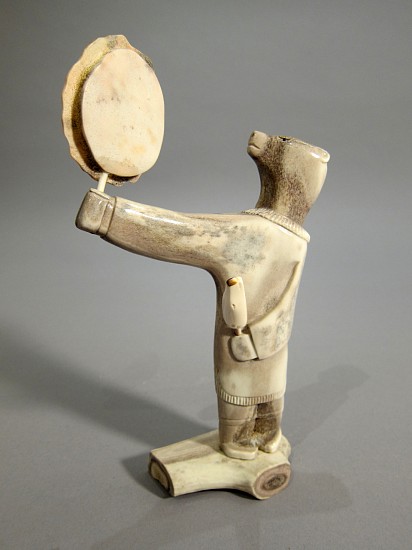 Guy N., Bear drum dancer, 2008
Antler, 7 1/2 x 4 3/4 x 1 1/2 in. (19.1 x 12.1 x 3.8 cm)
00540-1