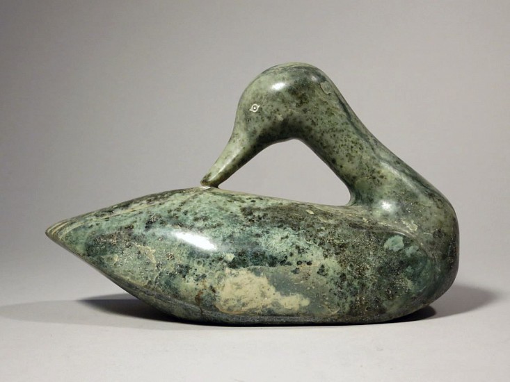 Melia Padluq, Preening loon
Serpentine, 10 x 6 x 3 in. (25.4 x 15.2 x 7.6 cm)
01700-1