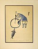 Lucy Quinnuayuak, Man Wanting a Seal, 47/50, 1964/10
1964, Stonecut and stencil