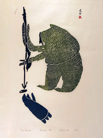 Parr, Seal hunter, 41/50, 1968/19, 1968
24 1/2 x 17 1/4 in. (62.2 x 43.8 cm)
Printer:  Timothy Ottochie, 1904-1982
1900-1