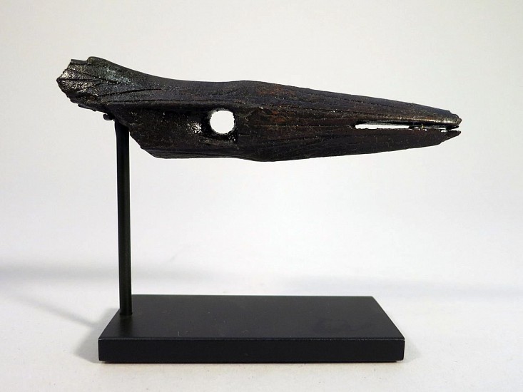 Alaskan Antiquities Anonymous, Decorated harpoon point, OBS
Fossilized ivory, 4 x 78 x 12 in. (10.2 x 2.2 x 1.3 cm)
02429-1