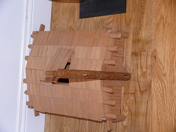 Northwest Coast Anonymous - Model longhouse