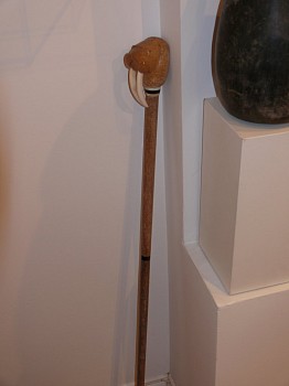 19th & 20th C Alaskan Anonymous -&nbsp;Walking stick with walrus head