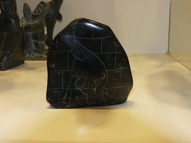 Elisapee, Incised block with scenes in an igloo
03431-1