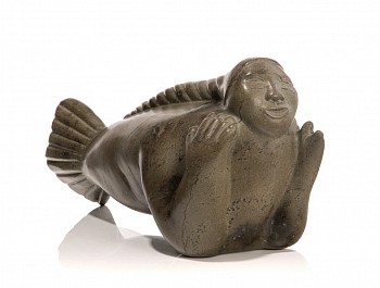 Kenojuak Ashevak (attributed) - Swimming Sedna with Plaited Hair